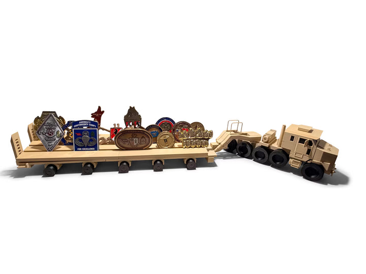 Army Truck Military Challenge Coin Display